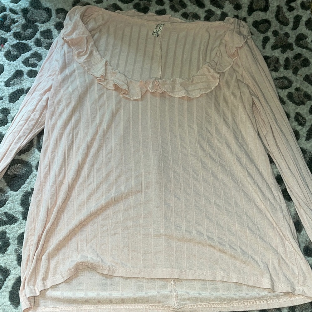 Long Sleeve Off the shoulder Free people Shirt